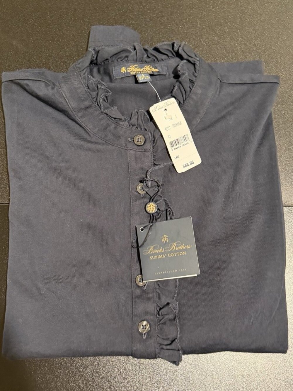 Brooks Brothers Women's Long Sleeve Shirt Blue Sz L NWT